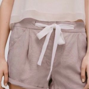 Wilfred Linen Blend Shorts w/Ties